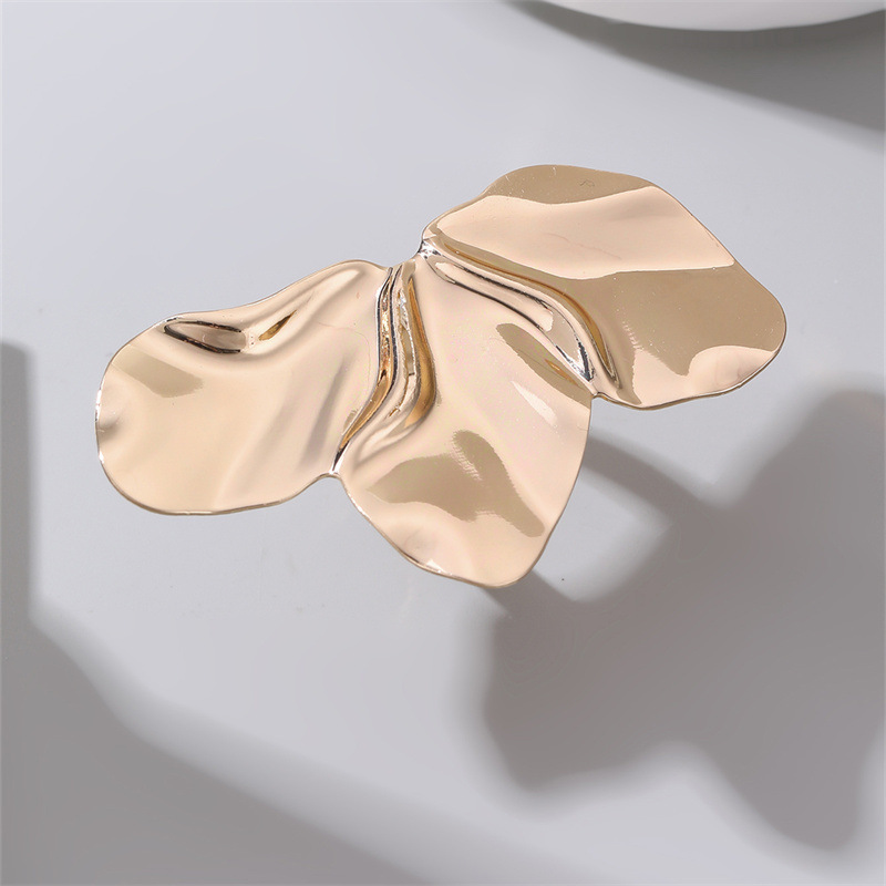 RZ0835 Geometric Metal Style Lava Line Women's Ring Irregular Polished Open Ring Set