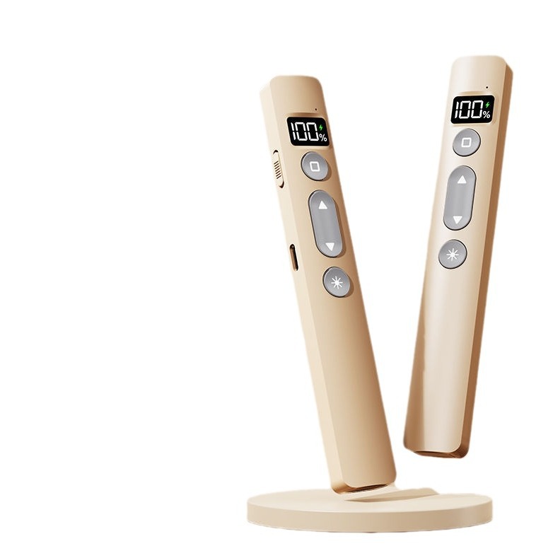 B1X 2024 New Presentation Pointer PPT Remote Control Multifunctional Rechargeable Digital Display Presentation Pointer