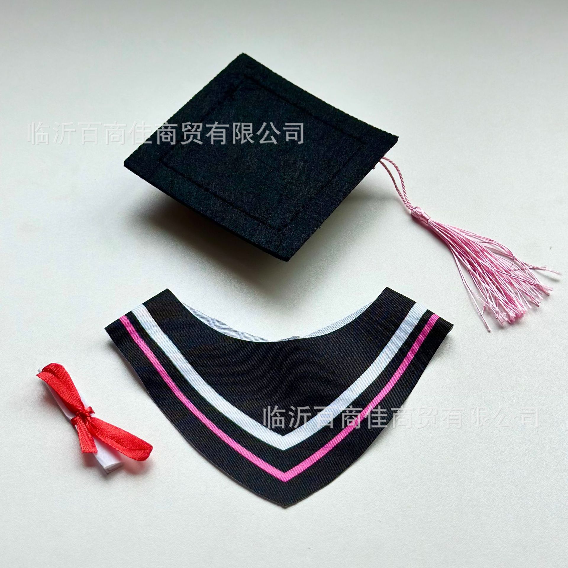 Doctoral uniform 30CM plush doctoral cap certificate set plush toy doll doctoral clothes hat graduation gift