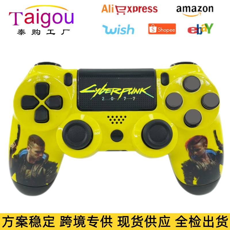 New p4 game controller scheme stable S4 controller Bluetooth 5.0 wireless vibration controller