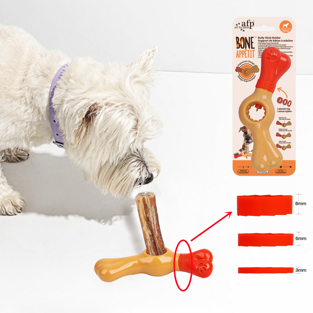 Anti-choking Dog Chewing Wood Stick Fixer Pet Teeth Grinding Cleaning Safe Lock Wooden Stick Chewing Holder