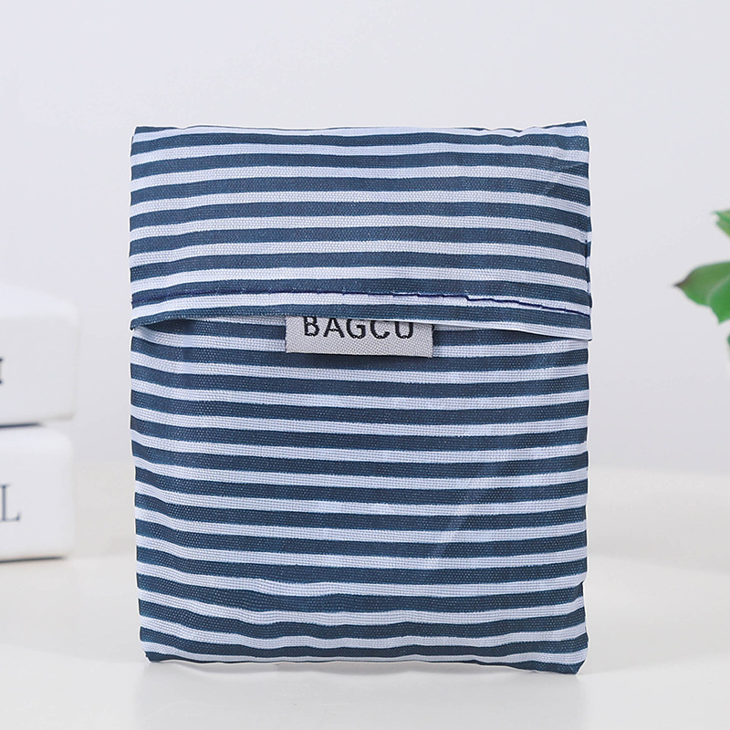 Waterproof Shopping Bag, Portable Plastic Bag for Supermarket, Eco-friendly Solid Color Foldable Storage Bag