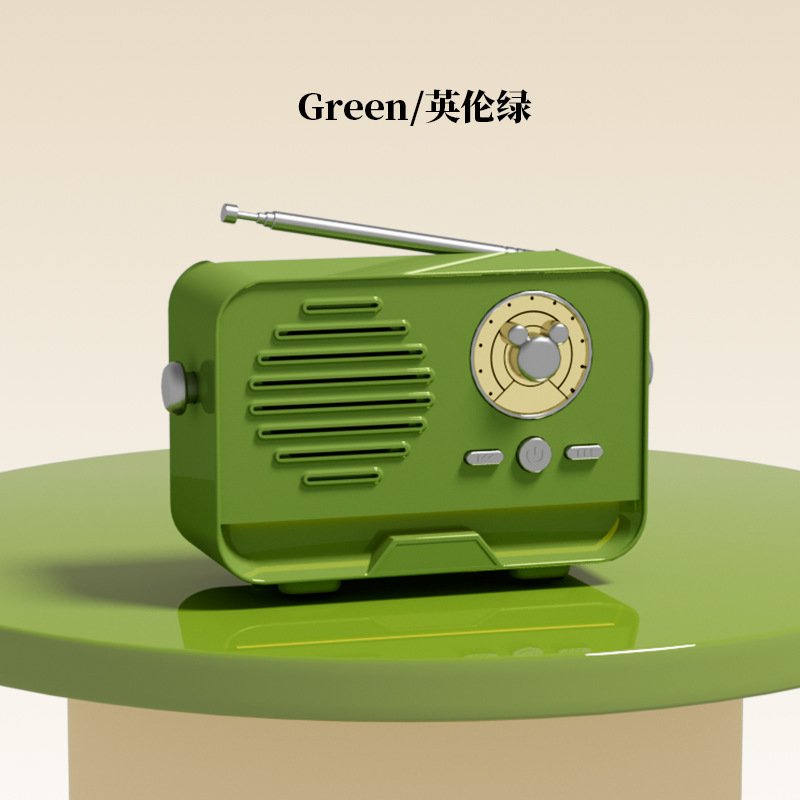 Radio Bluetooth Speaker Mini Portable Handheld Card Insert Home Small Audio Gift Decoration FM Radio