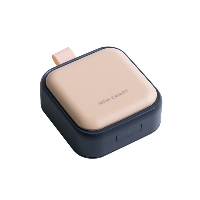 Small pill box, morning noon evening pill organizer, portable mini pill storage box