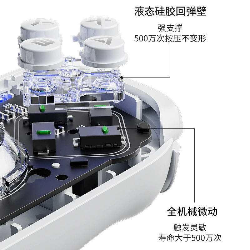 Aojia Lion J20 Switch 2 Left and Right Controllers Wireless Hall Mechanical Button Back Button PC Bluetooth Game Controller