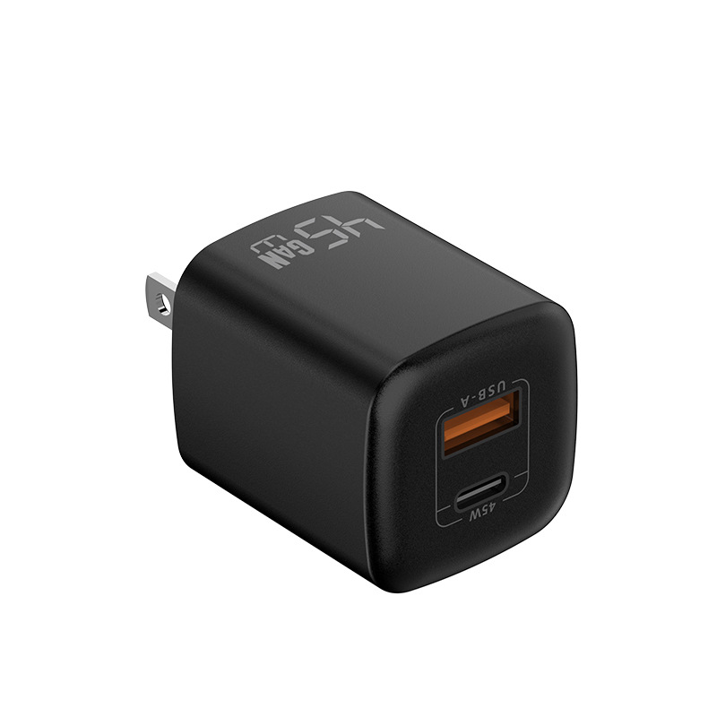 Dual Port Fast Charging PD45W Charging Head GaN Fast Charger for Huawei Apple 17 Phone Charging Head