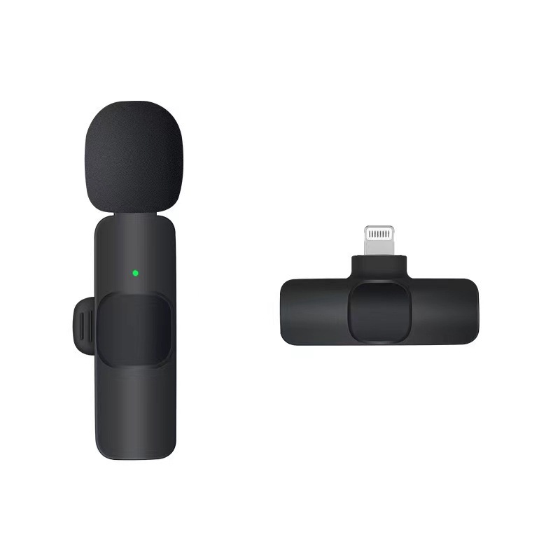 K1K9 wireless lapel microphone for phone live streaming video recording sound recording clip-on microphone