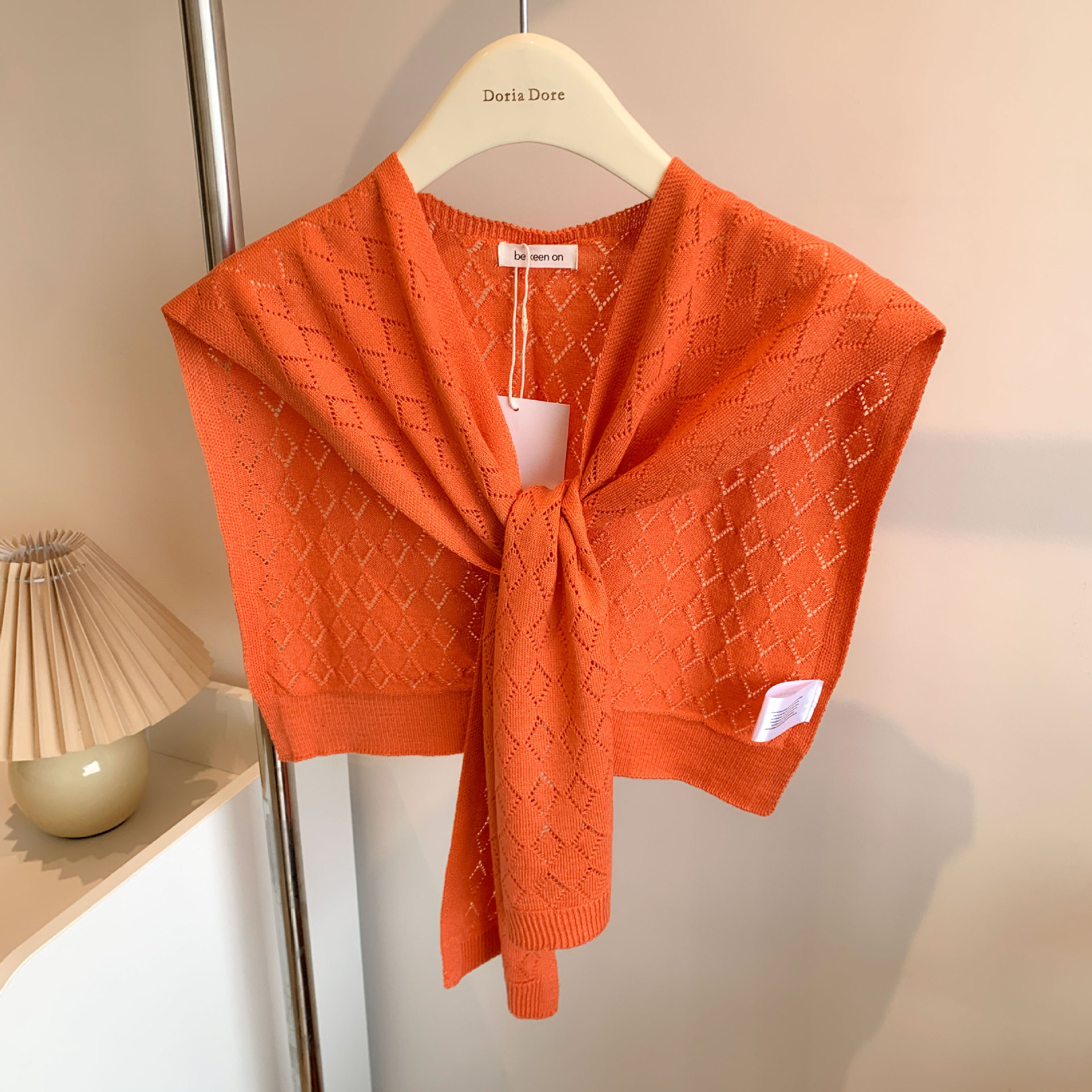 Outer layer small cape shawl, summer thin solid color sunscreen air-conditioned room shoulder cape