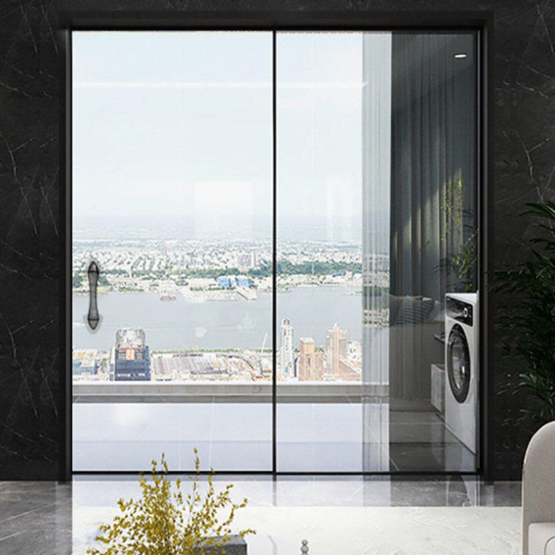 No-drill balcony large sliding door auxiliary handle, bathroom glass sliding door handle, cabinet drawer adhesive door pull