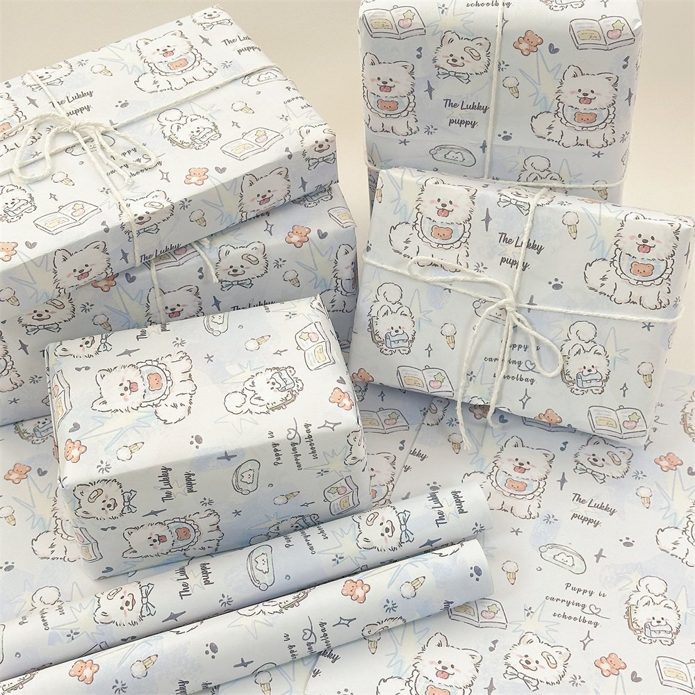 Super many cute wrapping paper collection large size birthday gift wrapping paper cartoon gift wrapping paper book cover paper
