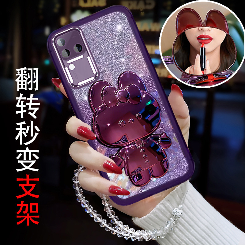 Applicable to Motorola motoG56 phone case with bracket edge70Fusion anti-drop lens film hand