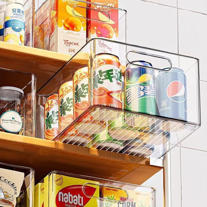 Desktop storage box makeup skincare decoration transparent PET organizing storage box snack storage basket miscellaneous item shelf
