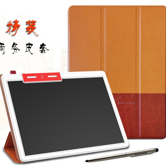 New Business Leather Case LCD Writing Pad Electronic Memo Notebook Enterprise Activity Gift Single LOGO Printing