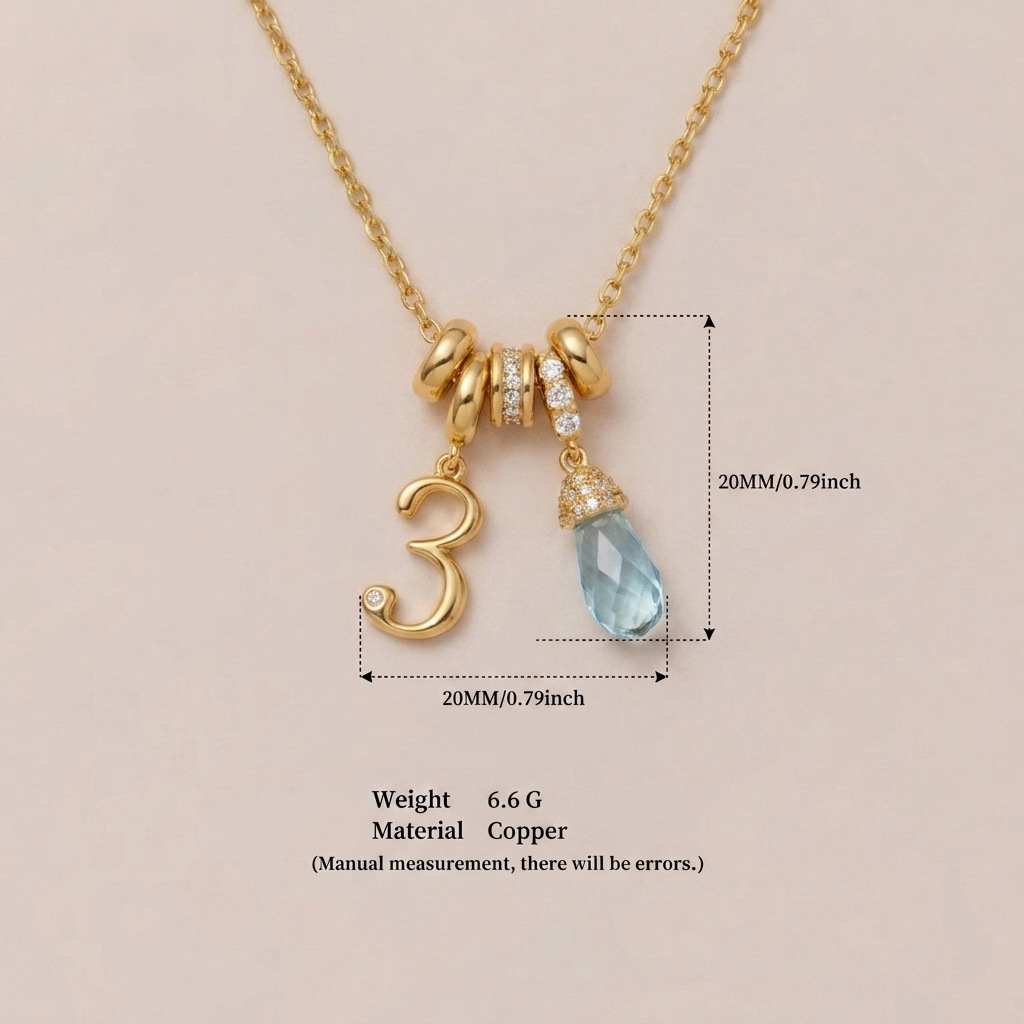 Independent station锁骨链 simple multi-pendant series elements stainless steel necklace copper