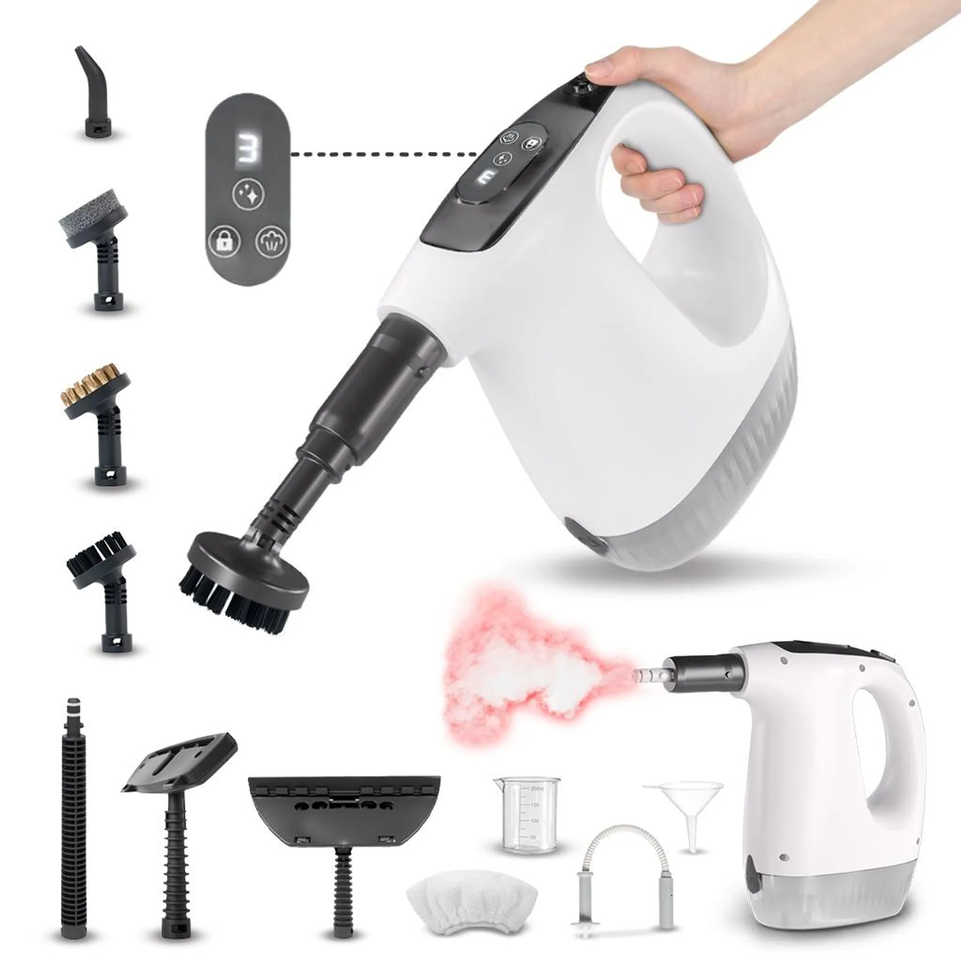 Amazon Handheld Floor Mop Steam Mop Multifunctional High-Temperature Steam Cleaning Machine