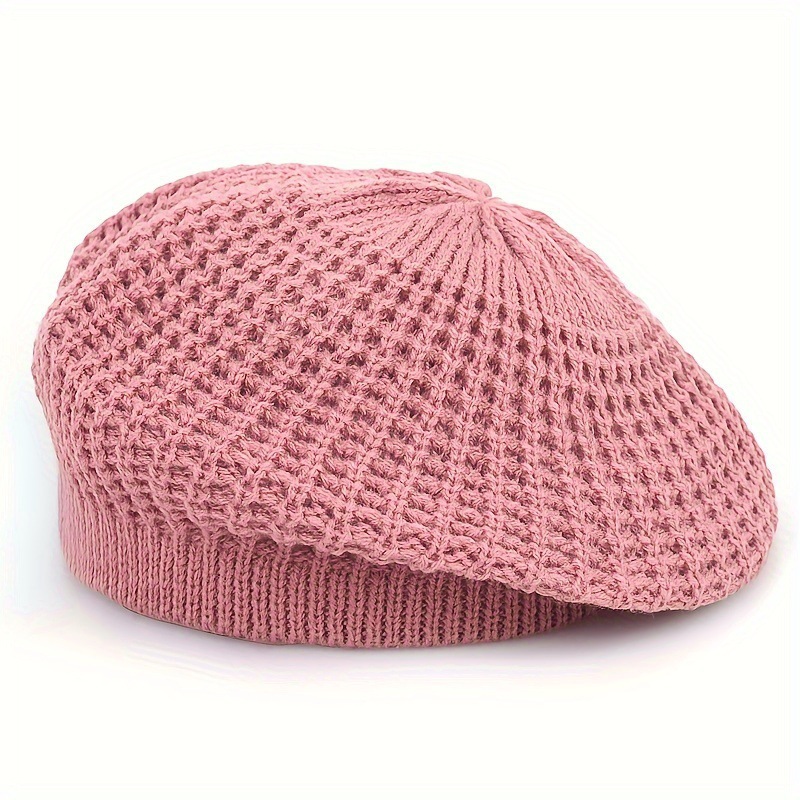 Women's Winter Knit Stacked Hat Winter Hat Red New Gray