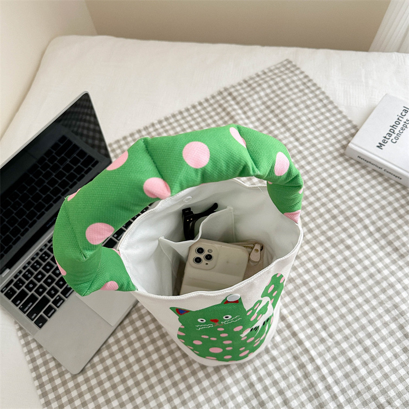 Handbag birthday gift small bag cute crossbody casual handheld lunch bag women bag hand carry bucket bag