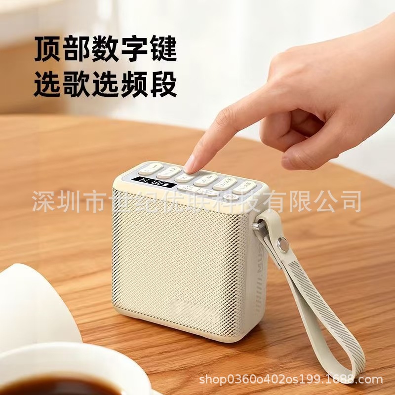 New Shanshui U5 Small Speaker Loud Volume Outdoor Portable Mini Radio Plug-in Bluetooth Speaker