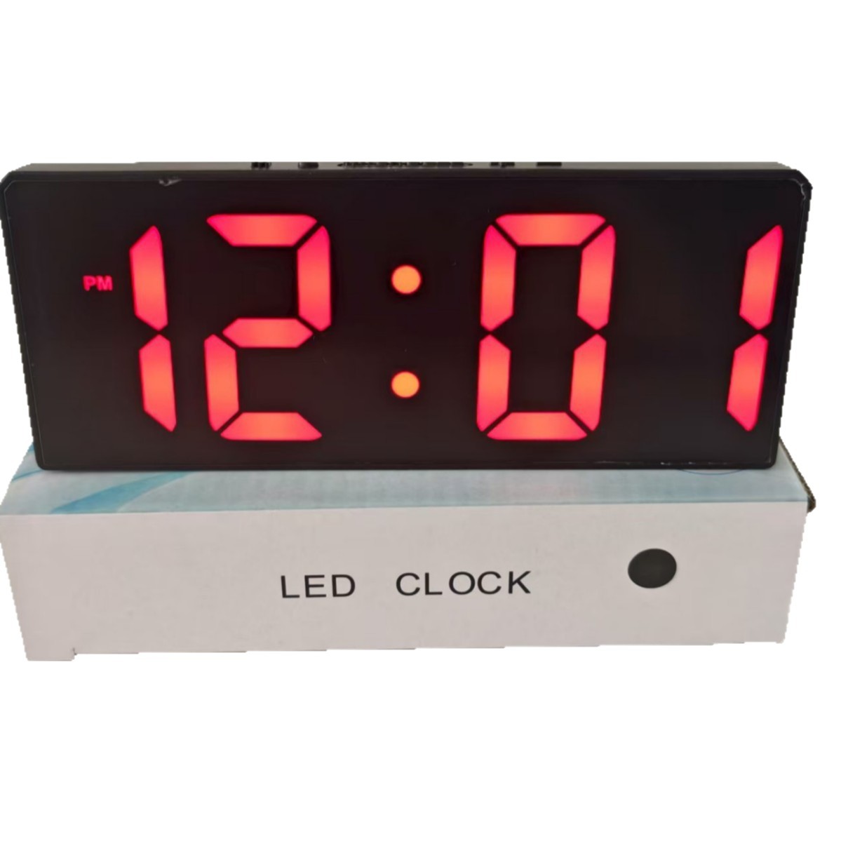 Simple large screen alarm clock LED mirror electronic multi-function student clock
