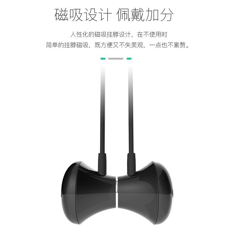Soai X8 Wireless Bluetooth Earphones Running In-ear Waterproof Sports Neckband Neck Hanging In-ear Listening