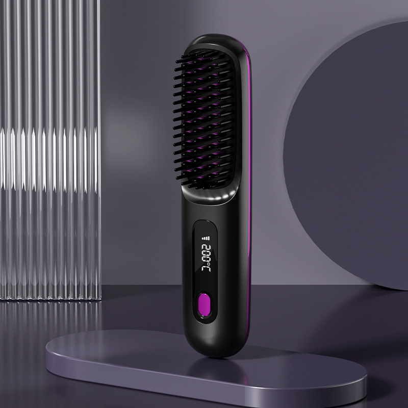 New straightening comb wireless straightening comb negative ion straightening comb wireless straightening and curling portable straightening and curling comb