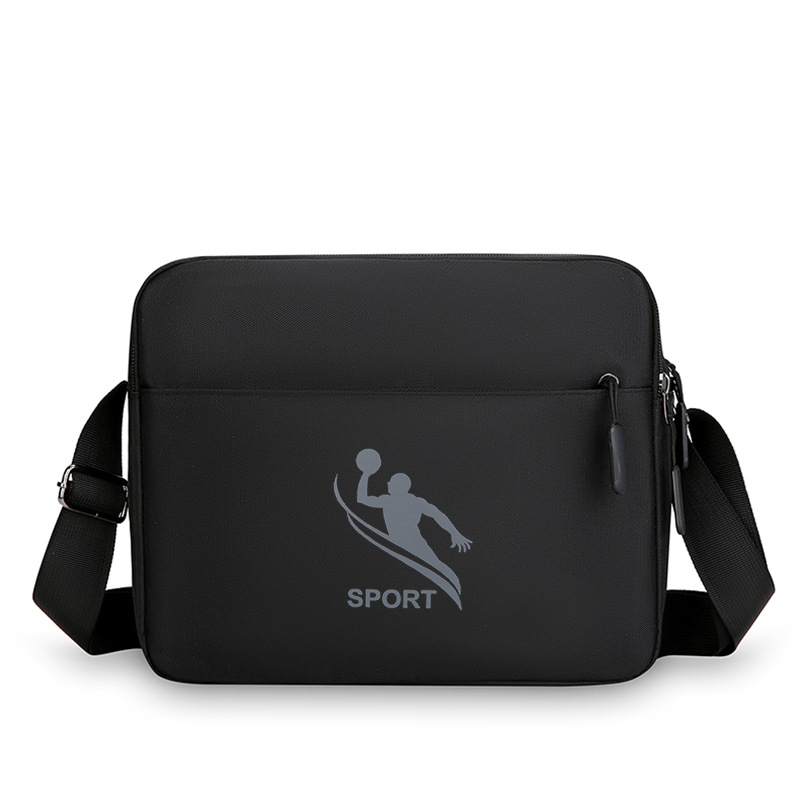 Oxford cloth men's single shoulder crossbody bag sports small bag large capacity simple casual sports backpack