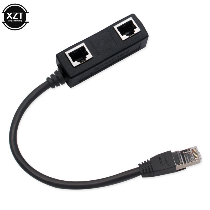 RJ45 extension cable one-to-three network cable adapter one male three female network panel splitter