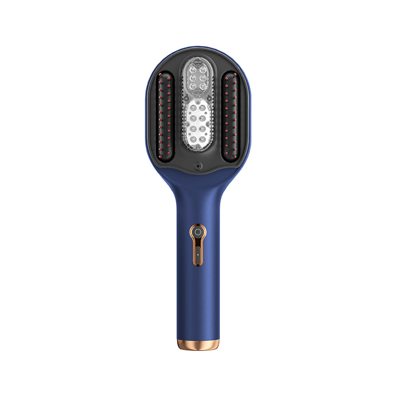 Electric Massage Comb Instrument Head Applicator EMS Vibration Red Light Hair Scalp Conduction Liquid Essential Oil Microcurrent Comb