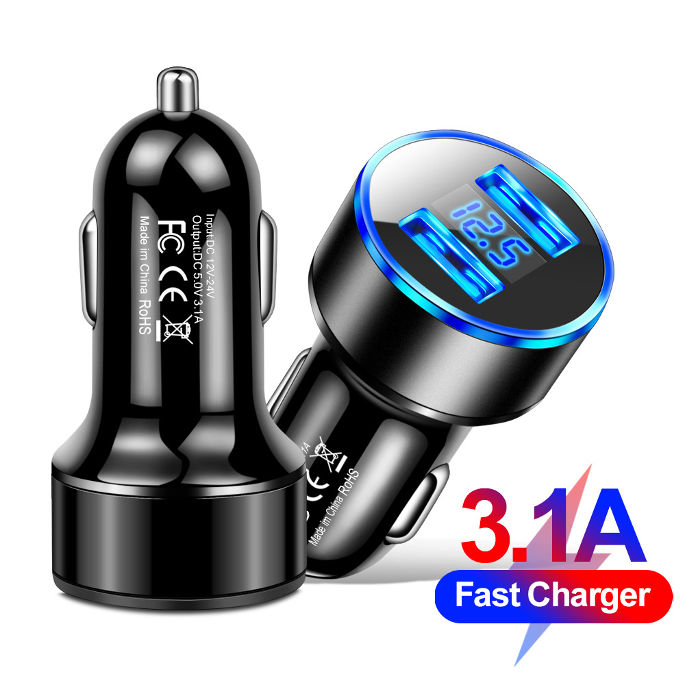 3.1A光环数显黑色 · 黑色