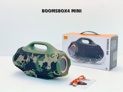 BOMBOX 4 Mini Handheld Outdoor Portable RGB Light High Power Subwoofer Card Slot Bluetooth Speaker