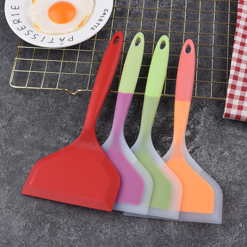 Silicone Spatula Fried Tamagoyaki Large Surface Non-stick Pan Kitchen Spatula High Temperature Resistant Spatula Beef Steak Pancake Spatula