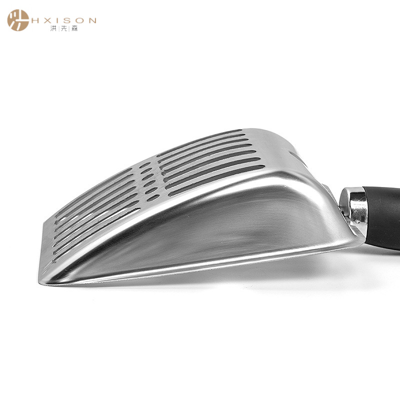Stainless steel metal cat litter scoop, large size cat poop scoop, cat pet scoop, beach shovel