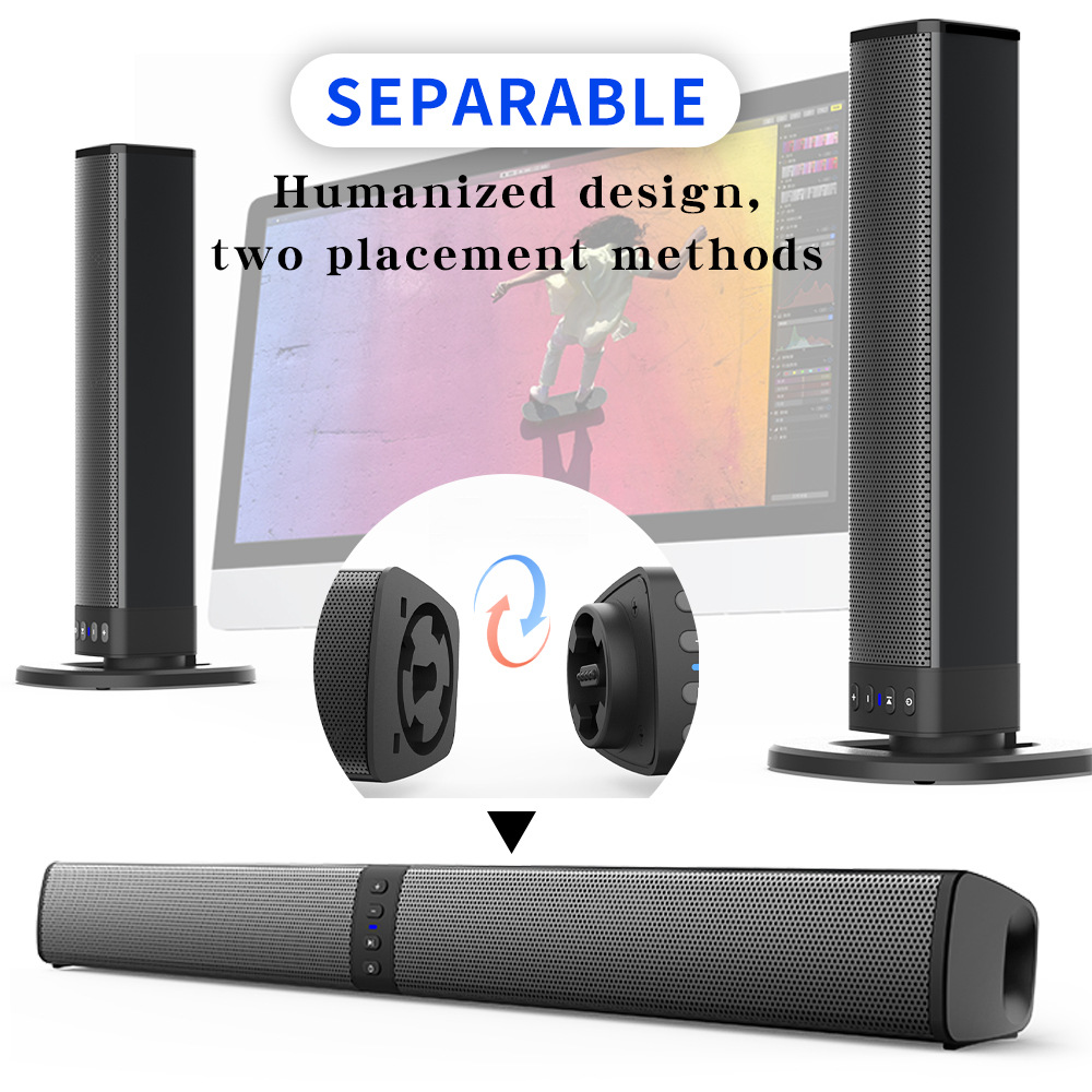 Private Mold Splittable Soundbar Home Outdoor Computer Soundbar Bluetooth Audio