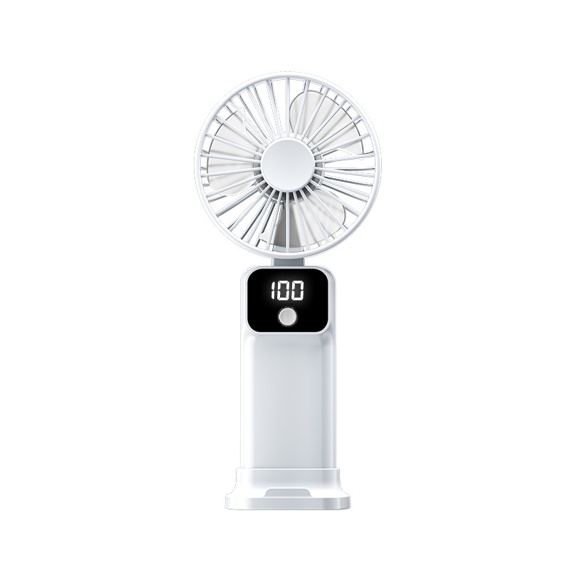 2026 New Foldable Handheld Dormitory Lazy Fan USB Rechargeable High Capacity Silent Neckband Desktop Fan