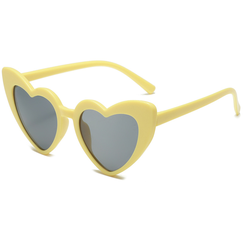 Children's candy color heart sunglasses, posing男女 baby anti-ultraviolet glasses, graduation photo props sunglasses