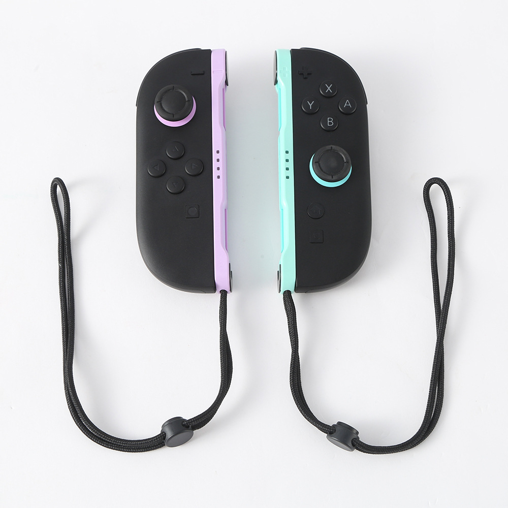 Nintendo Switch Joy-Con Wireless Bluetooth Controller Motion Vibration with Wrist Strap Charging Cable Accessory Set