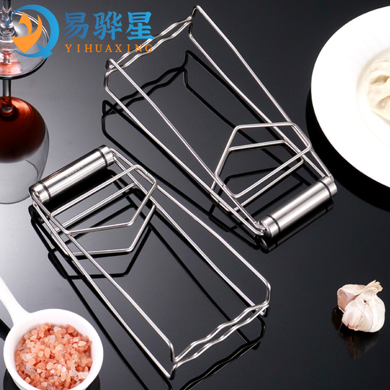 Stainless steel anti-scald multifunctional plate lifter casserole steamer bowl clip kitchen thickened anti-slip bowl clip