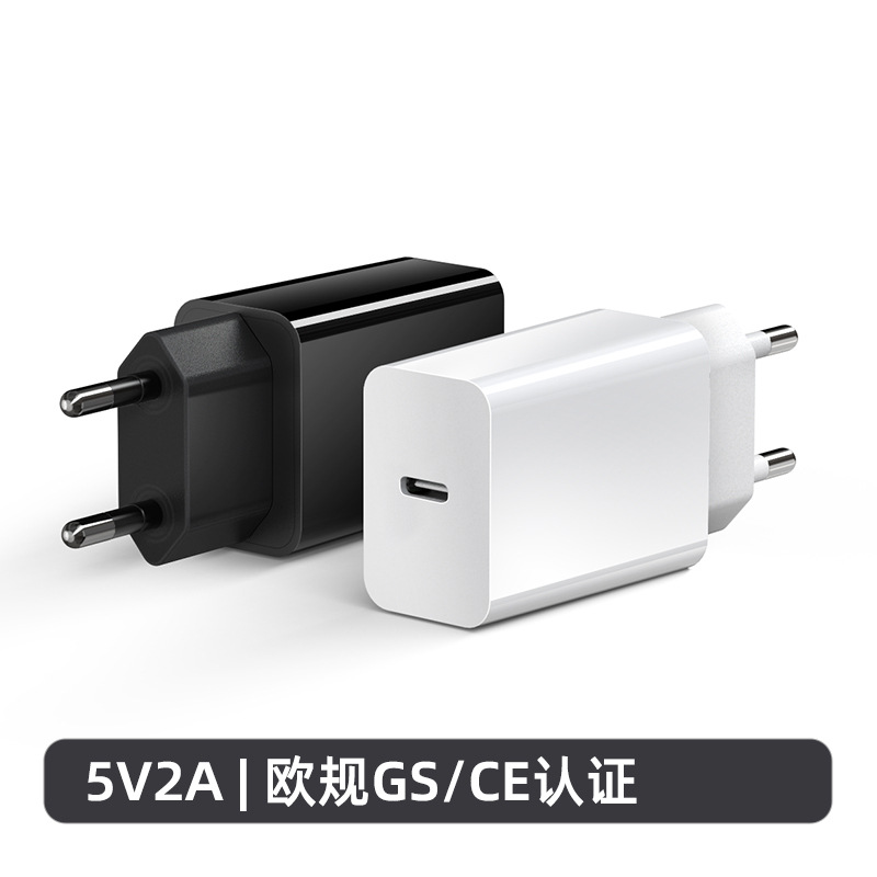 白色 · 5V2A 欧规 Type-c口 亮面款