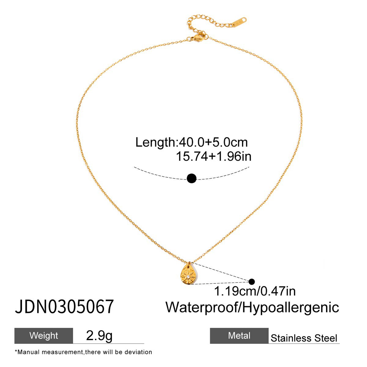 Jieding stainless steel rhinestone star pendant necklace collarbone chain titanium steel accessories