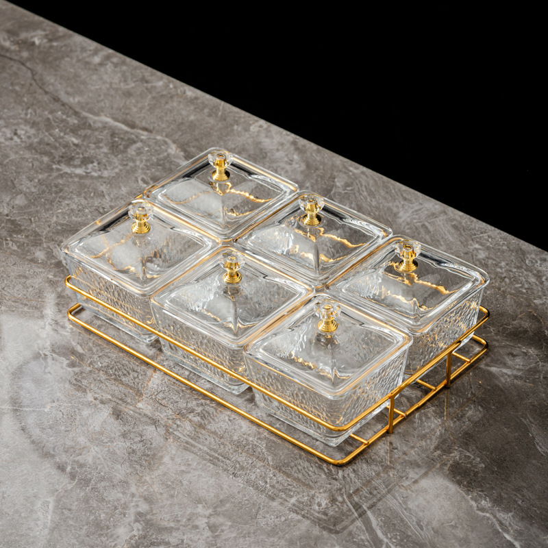 Nordic acrylic fruit tray, bar, KTV, foot bath, hairdressing, commercial display plate, snack dish, compartment tray, storage box