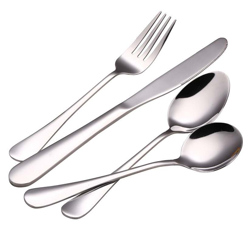 1010 knife fork spoon stainless steel soup spoon eating spoon spoon long handle western knife fork spoon set fork