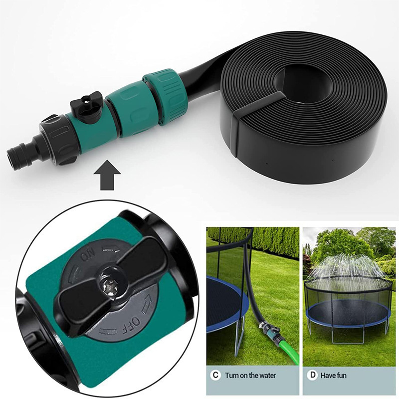 New trampoline sprinkler summer backyard water park toy outdoor water toy trampoline sprinkler