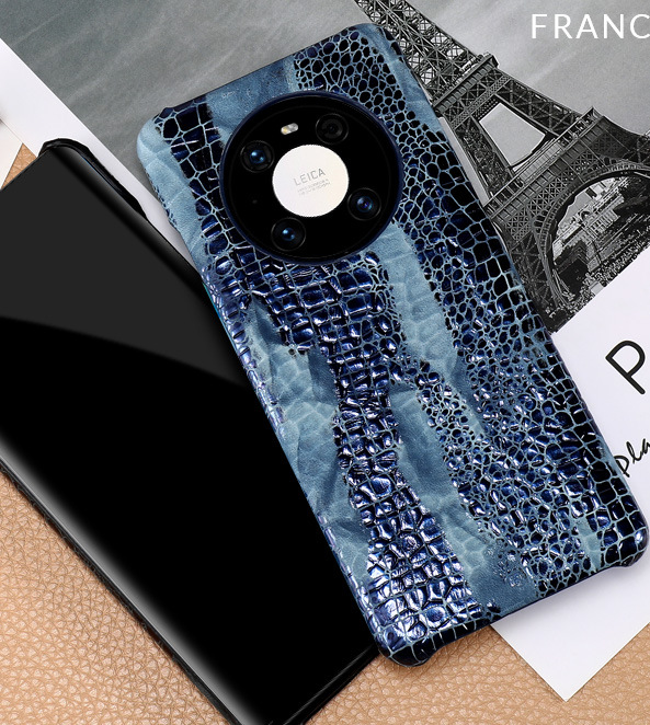 Applicable Mate 60 Pro phone case genuine leather crocodile pattern Magic 4 protective case male female Mate 40