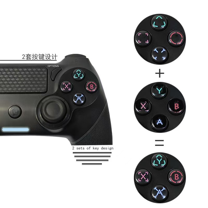 Gamepad P4 private mold controller compatible P5 console computer dual vibration gyroscope ps5pcP5 compatible