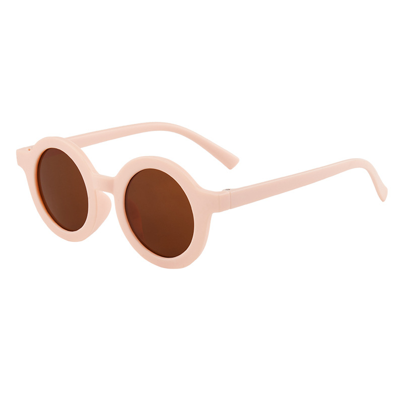 Children's sunglasses, parent-child frosted glasses, new for 1-8 years old, baby decoration fashion show, kids round sunglasses