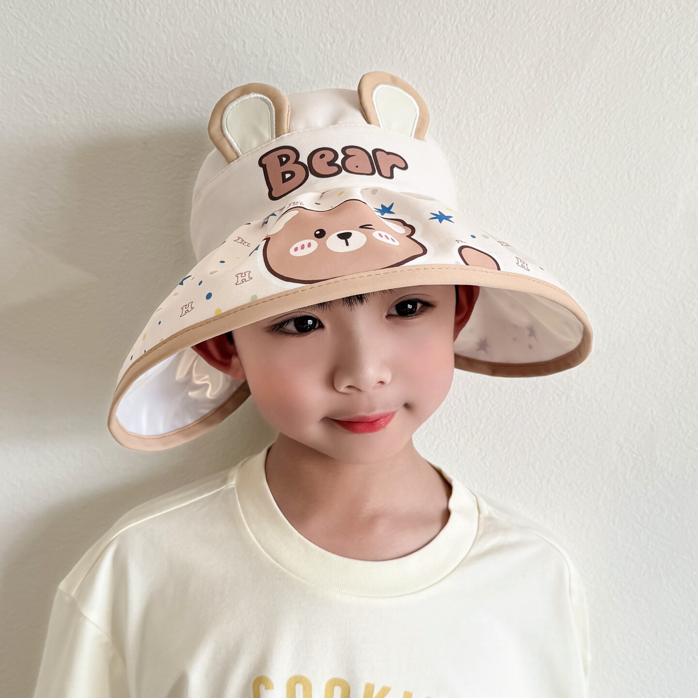 Spring New Children's Hat Girls Outdoor Quick Dry Sun Protection Sun Hat Baby Girl Wide Brim Hollow Top Sun Hat
