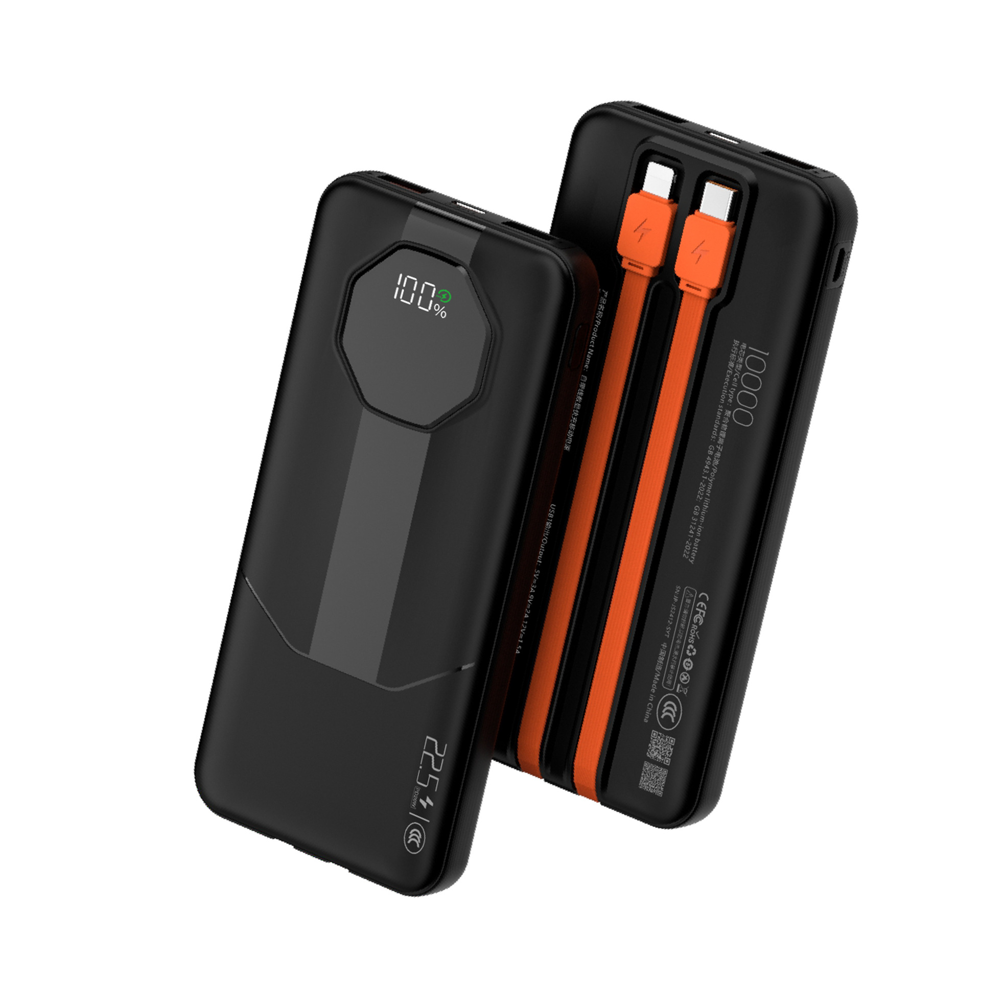 Power bank 3c certified cable 22.5w Huawei fast charging Apple PD fast charging 10000mAh mobile power supply