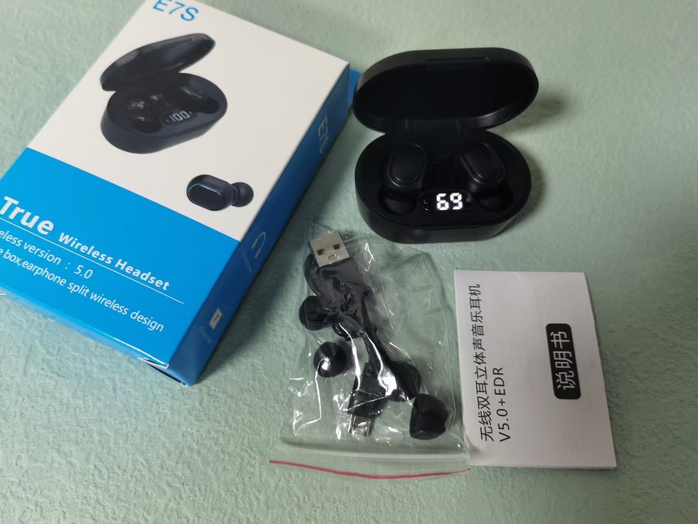 K55 wireless tws Bluetooth headset gaming headset sound positioning private mold mobile game low latency Bluetooth headset