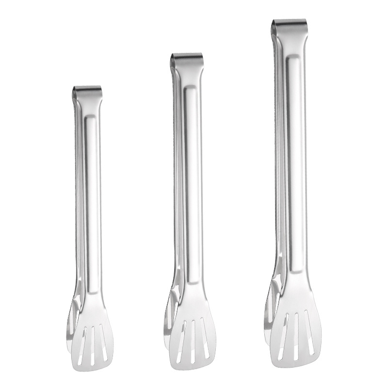 304 stainless steel food clip thickened barbecue clip fried steak bread barbecue clip outdoor self-service food clip