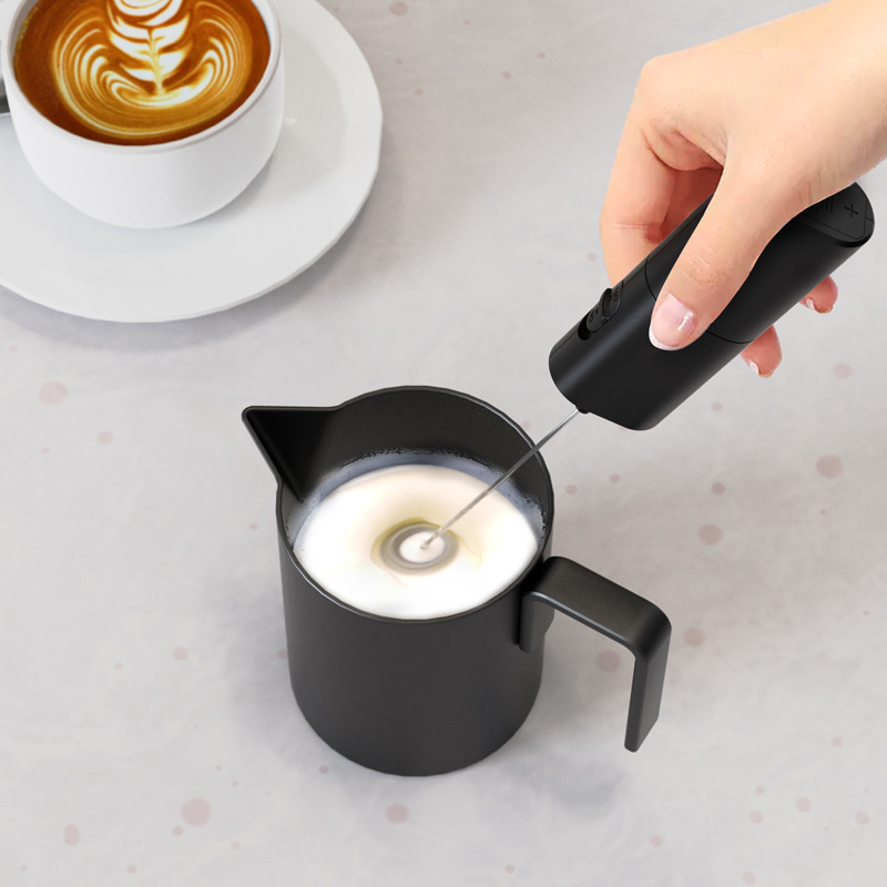Straight Hair Electric Milk Frother Mini Handheld Automatic Frother Electric Milk Frother